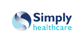 A logo of simple healthcare