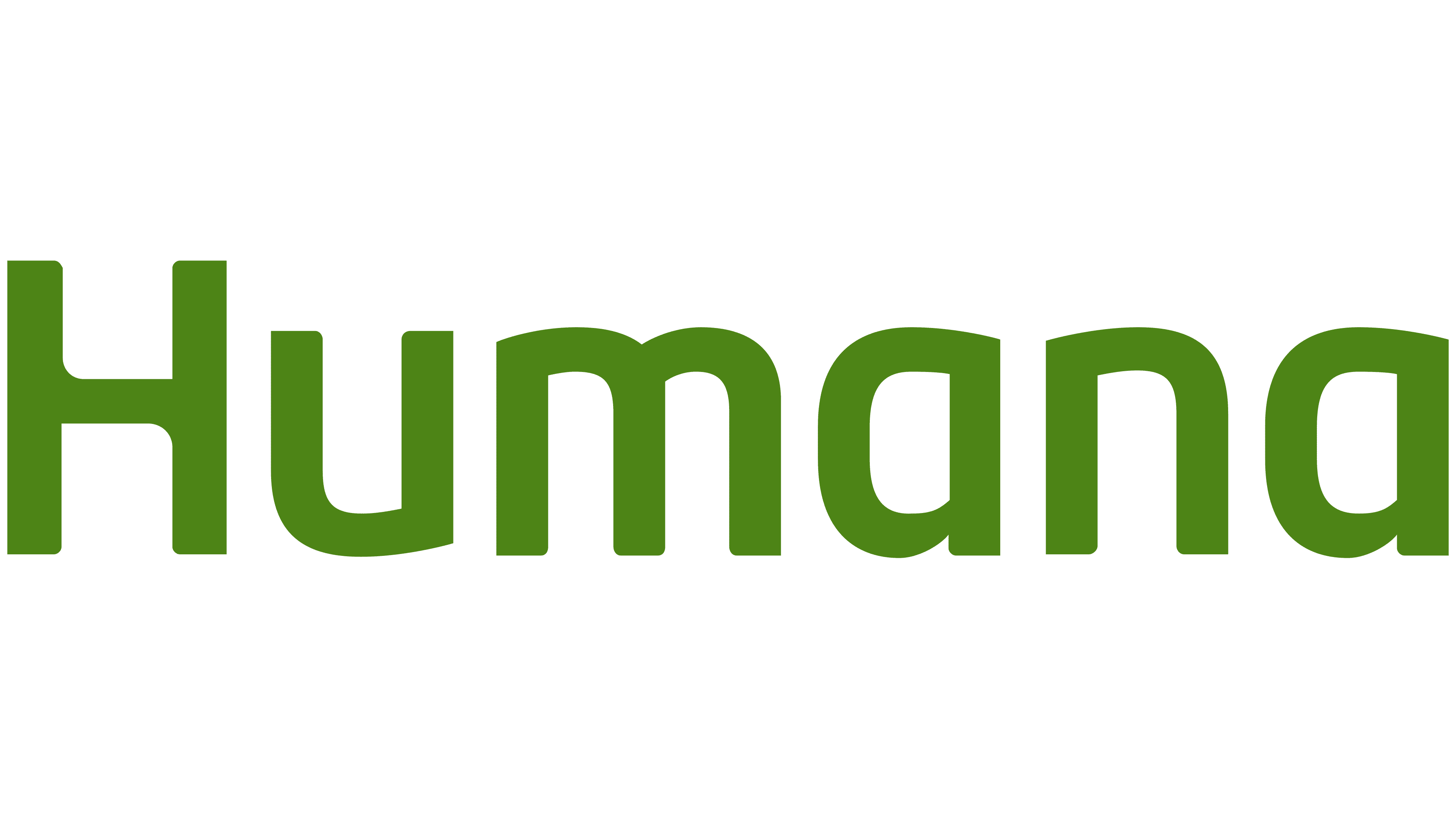 A green logo that says humana on it.