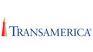 A blue and white logo of the word 