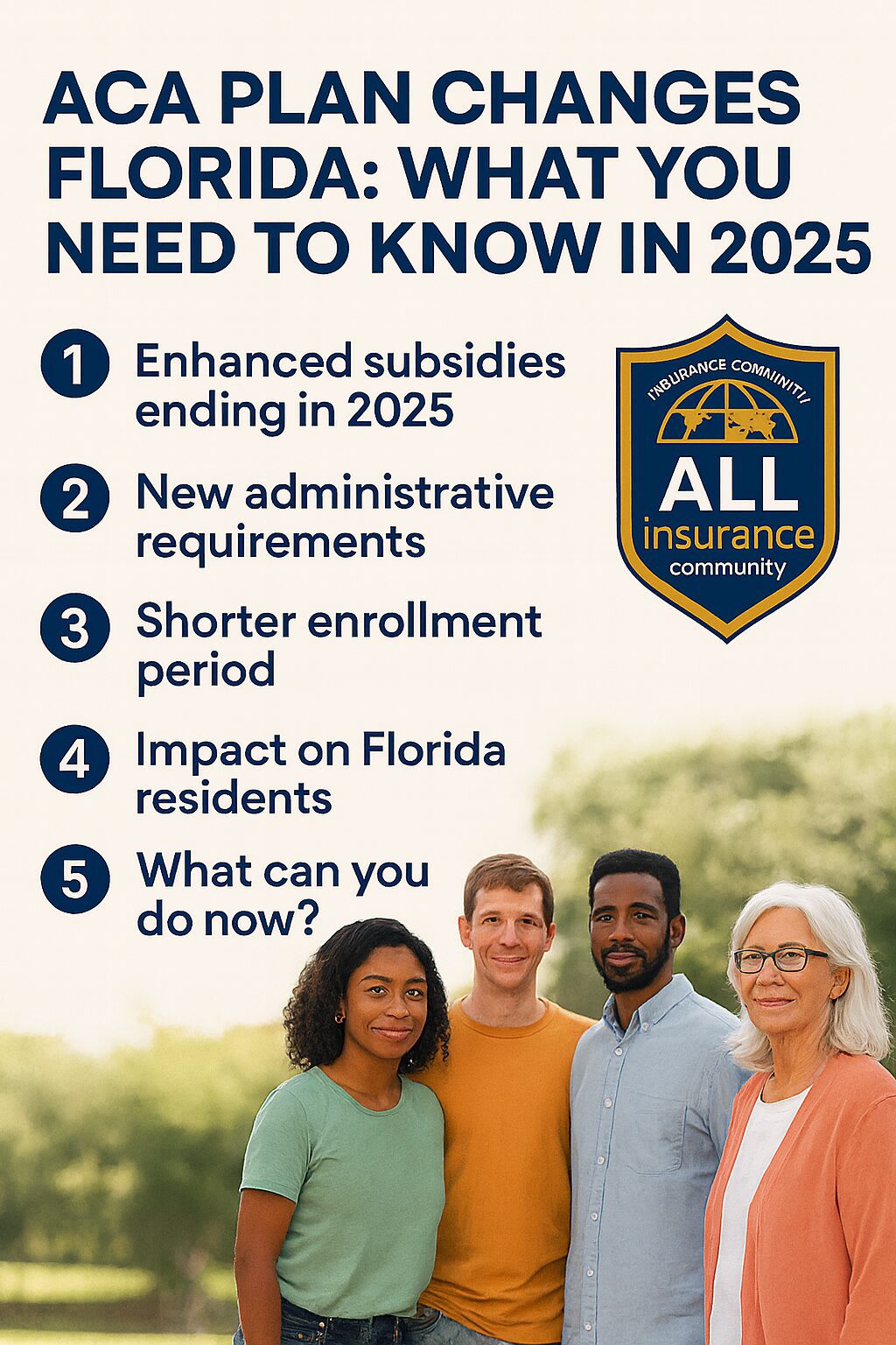 ACA plan changes Florida are coming in 2025.