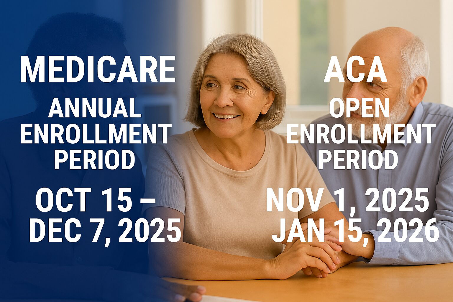 Insurance broker in Florida explaining Medicare costs 2026 and AEP enrollment dates to clients.