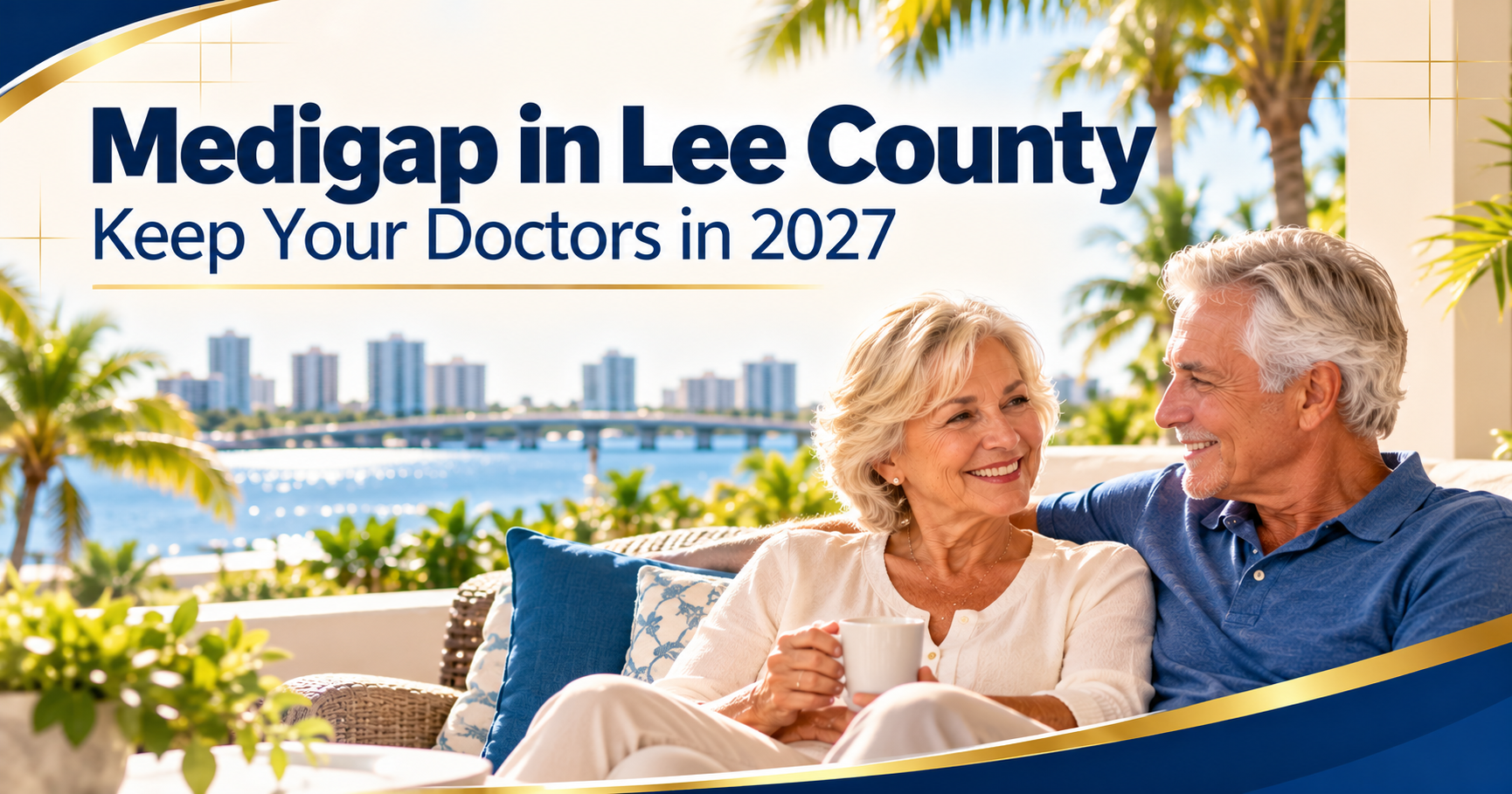 Senior couple in Lee County reviewing Medigap options as Medicare plans change for 2027