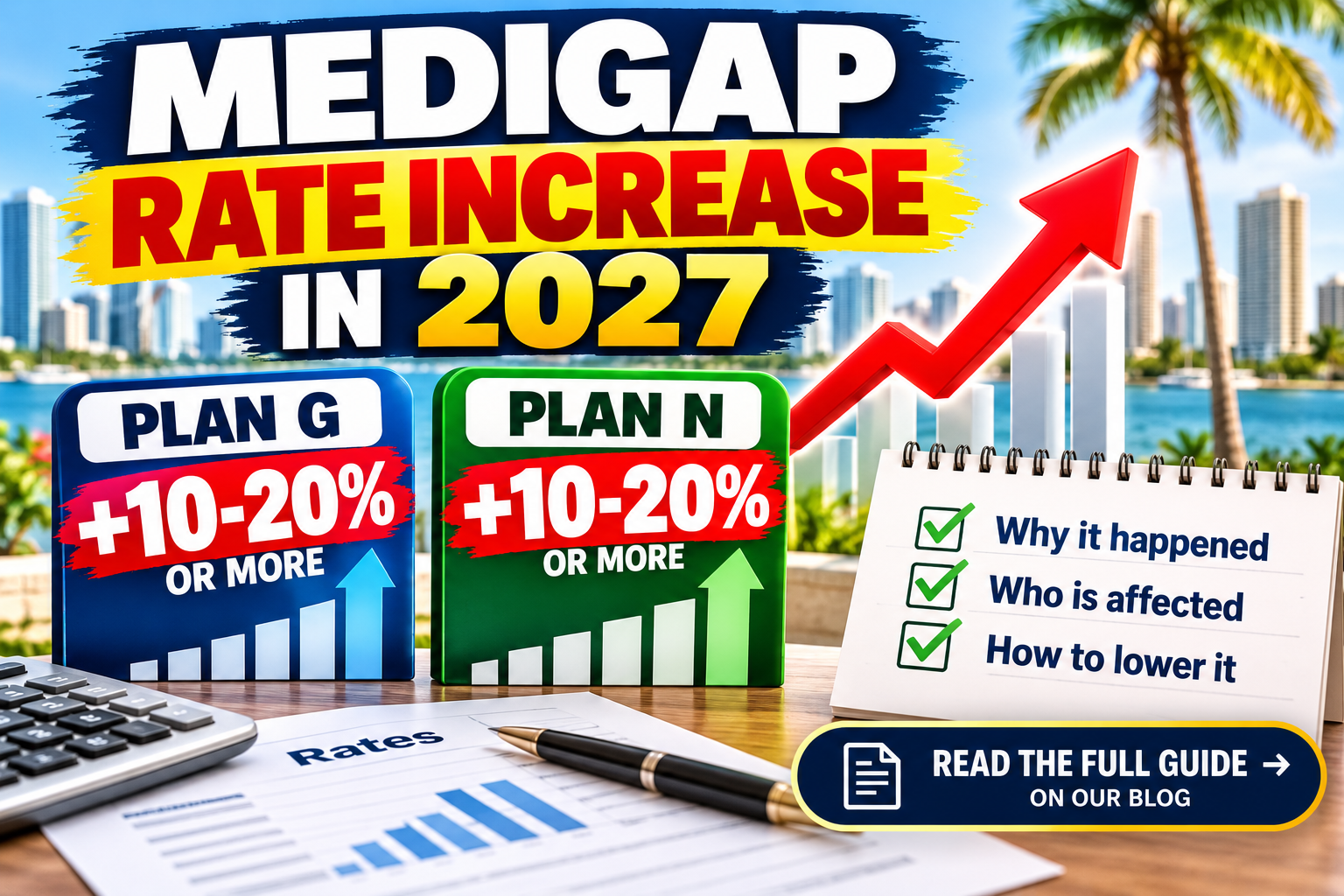 Medigap rate increase in 2027 for Florida Plan G and Plan N policyholders