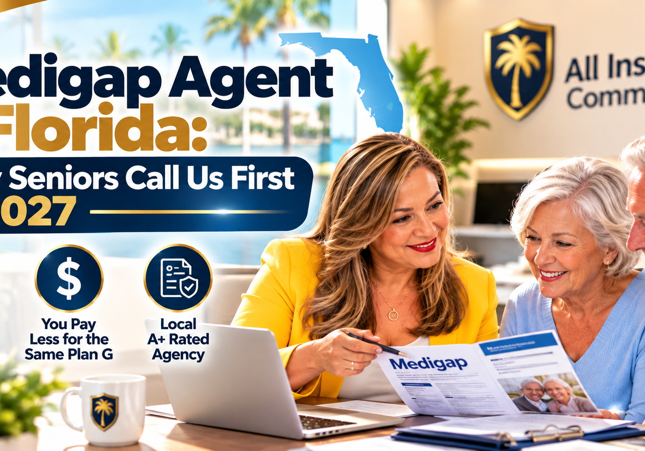 Medigap agent in Florida helping seniors compare Medicare Supplement Plan G insurance options for 2027