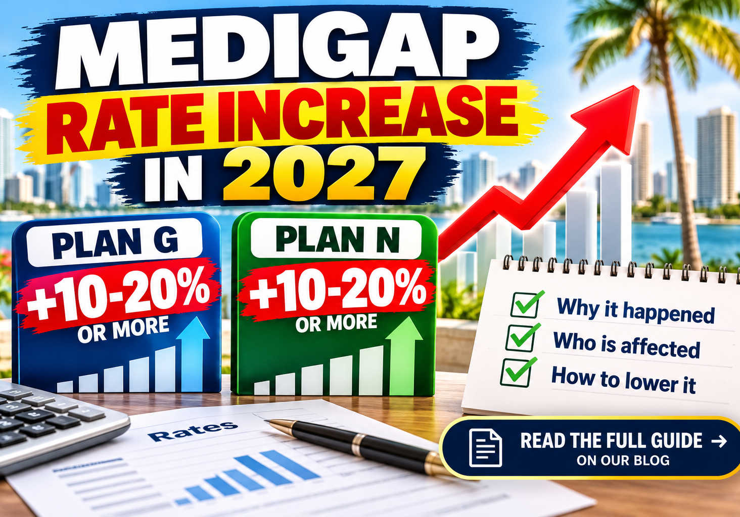 Medigap rate increase in 2027 for Florida Plan G and Plan N policyholders